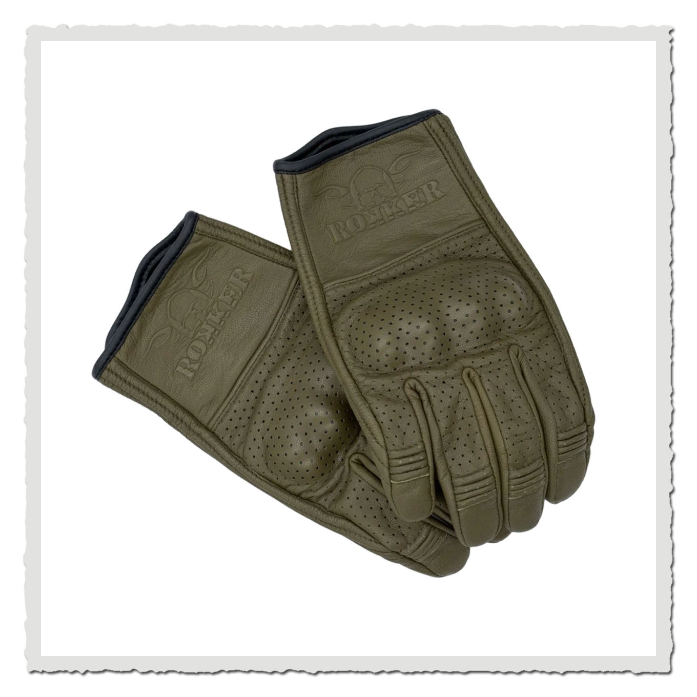 Motorrad Handschuhe Tucson Olive